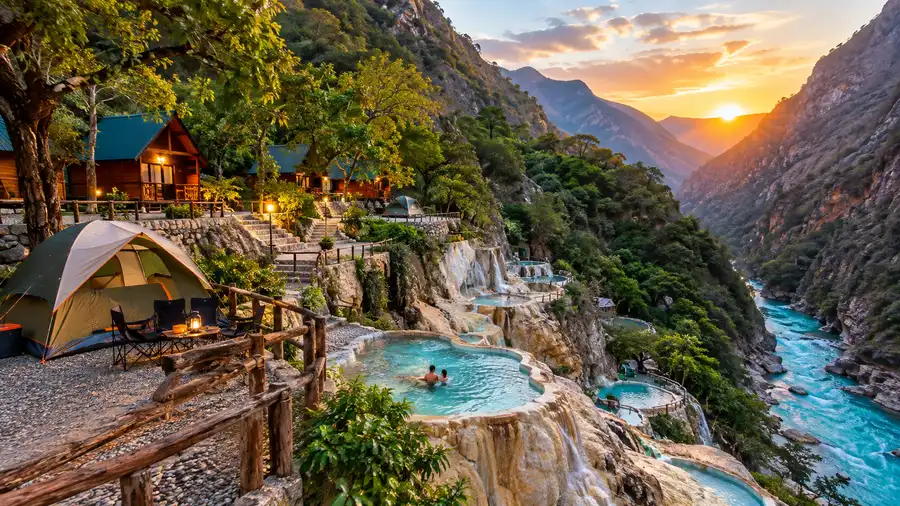 Camping and Cabins at Tolantongo Caves